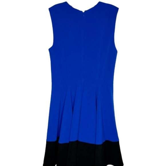 41 Hawthorn Royal Blue/Black Fit/Flare Knit Dress - M - Picture 5 of 10